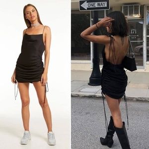 Black adjustable dress